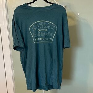 Harley-Davidson Men's Teal Graphic Tee